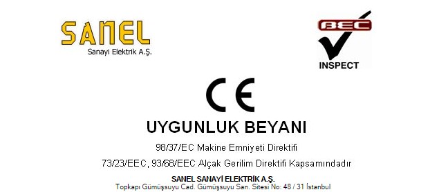 CE Uygunluk Beyanı